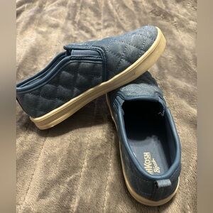 OshKosh B'gosh Quilted Denim Blue Slip-On Sneakers